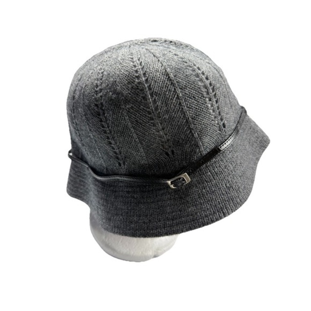Banana republic gray knit lambswool bucket cap women's M/L‎